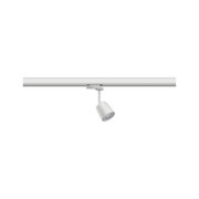 Spot LED blanc en métal sur rail pour un éclairage intérieur flexible