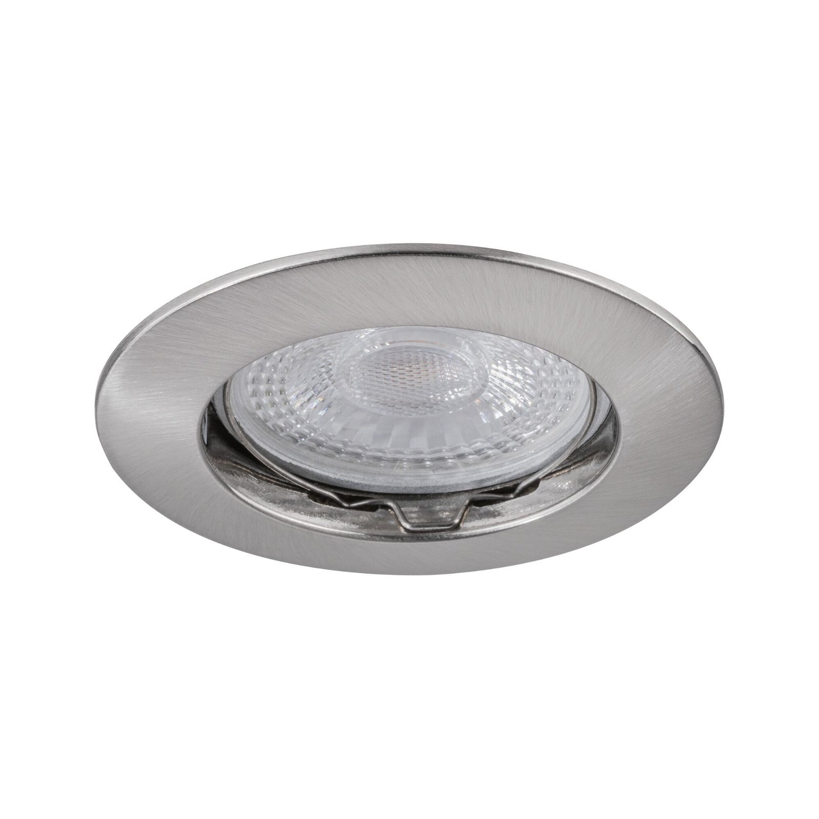 Premium Recessed luminaire IP44 round 79mm GX5,3 max. 50W 12V dimmable Brushed iron