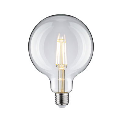 Grande ampoule LED en verre transparent avec lumière blanc chaud pour éclairage économique