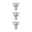 Set 230 V Standard LED Reflector GU10 3-piece set 3x460lm 3x7W 2700K dimmable Chrome matt Three silver GU10 LED spotlights with matte finish for energy-efficient lighting solutions
