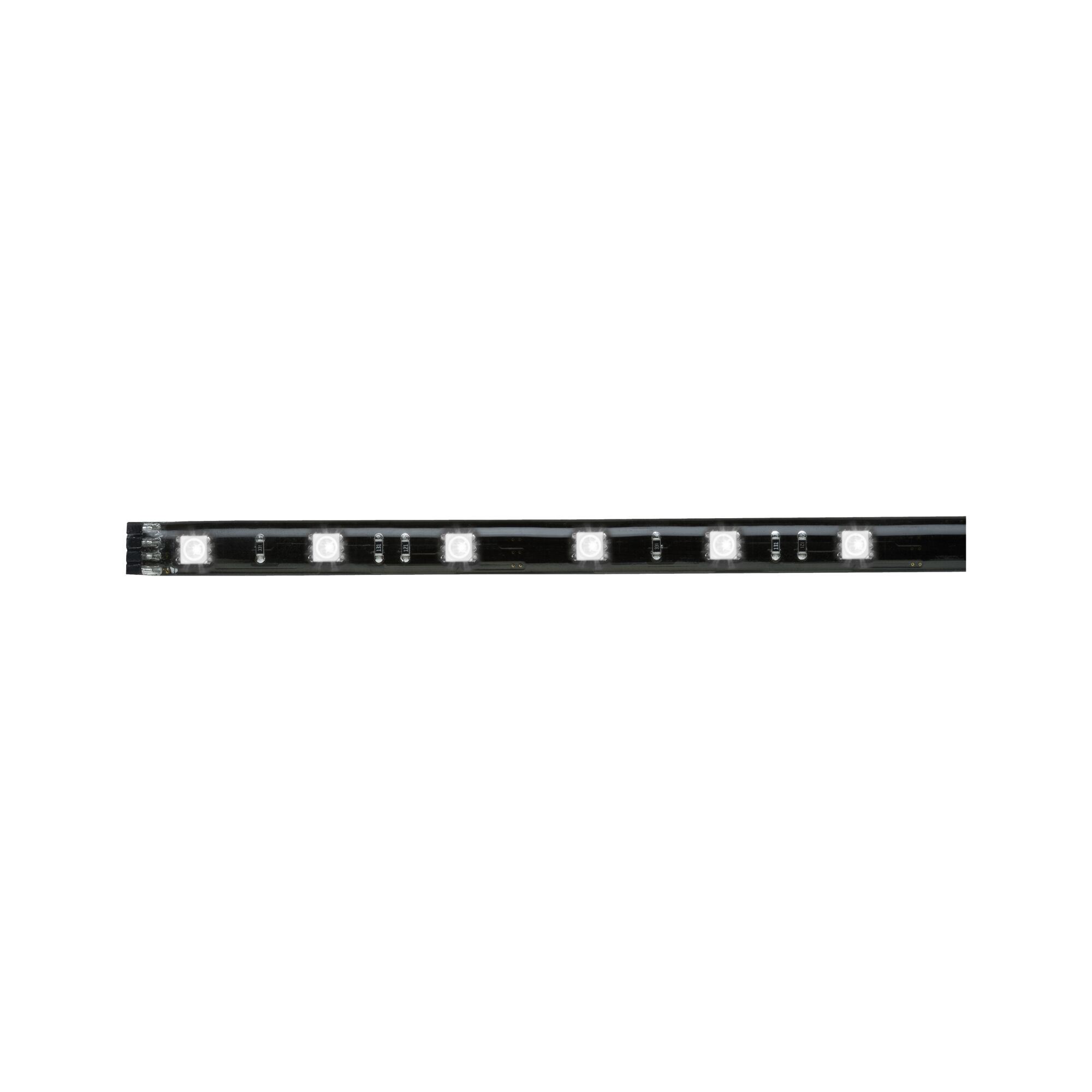 Black LED strip with white LEDs for flexible indoor lighting solutions and decoration