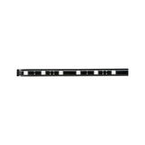 Black LED strip with white LEDs for flexible indoor lighting solutions and decoration