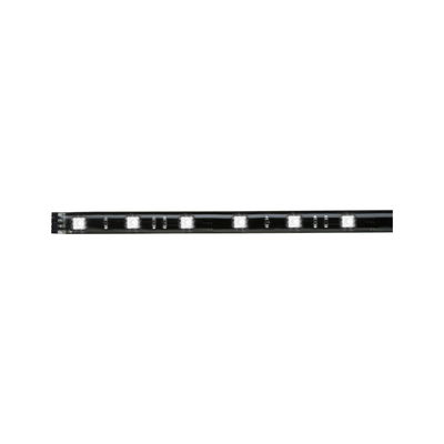 Black LED strip with white LEDs for flexible indoor lighting solutions and decoration