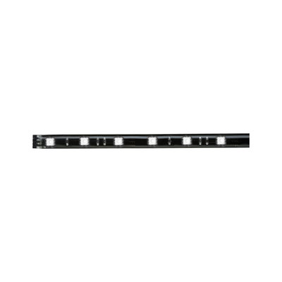 Black LED strip with white LEDs for flexible indoor lighting solutions and decoration
