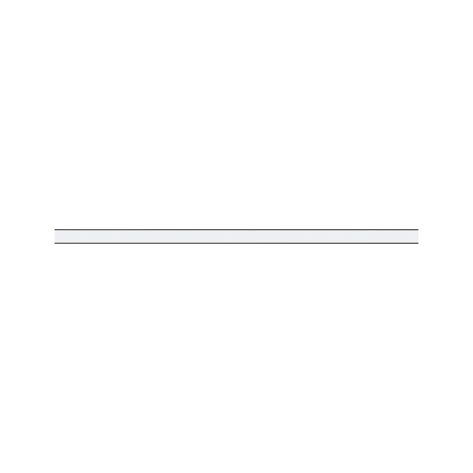 Slim white LED strip with black edge for modern indoor lighting solutions