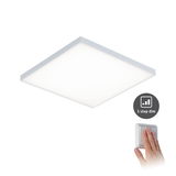 Panneau LED carré blanc pour plafond avec gradation en 3 étapes et interrupteur mural pour éclairage intérieur