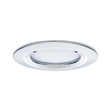 Rundes Einbauleuchten-Design aus glänzendem Chrom für moderne LED-Deckenbeleuchtung.