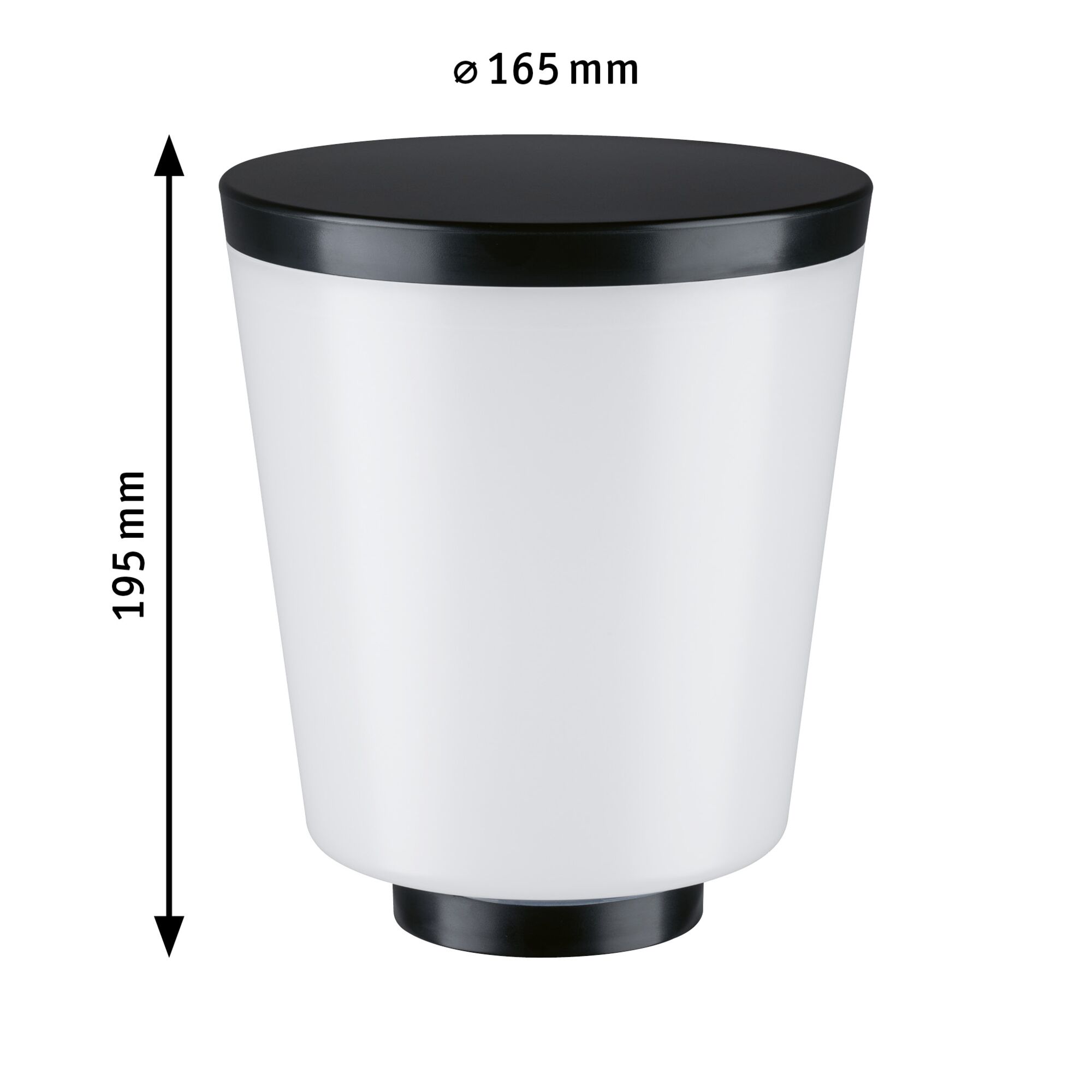 ModuShine Schirm Marento IP44 zylindrisch Anthrazit/Weiß