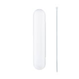 Weißes Kunststoffgehäuse mit Kabelbinder für LED-Beleuchtung, minimalistisches Design