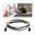 LumiTiles Cables Square Warm white 0,65m 12V Black Plastic Black and white LED connection cable with two plugs for easy installation of recessed lights