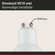 Standaard witte metalen GU10 fitting voor eenvoudige installatie van LED-verlichting