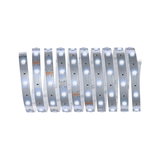 Flexible LED-Lichtstreifen mit weißen LEDs auf silberner Platine für moderne Beleuchtungslösungen