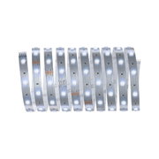 Flexible LED-Lichtstreifen mit weißen LEDs auf silberner Platine für moderne Beleuchtungslösungen