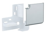 White plastic bracket with silver metal cover for LED strip light mounting accessory