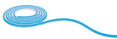 Flexible blue LED light strip with white light line for decorative lighting and room accents