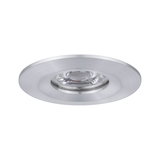Runder Einbaustrahler aus gebürstetem Aluminium in Silber für moderne LED-Beleuchtung