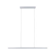 Moderne weiße LED-Pendelleuchte aus Metall mit schlankem Design für Wohnräume