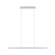 Moderne weiße LED-Pendelleuchte aus Metall mit schlankem Design für Wohnräume