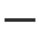 Black aluminum LED light profile for modern indoor lighting and LED strips.