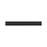 Black aluminum LED light profile for modern indoor lighting and LED strips.