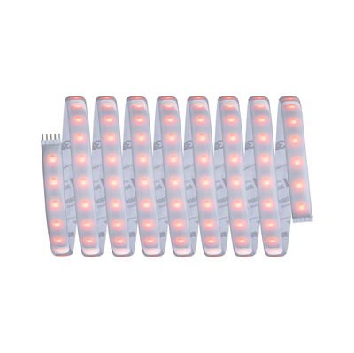 Flexible LED strip with warm white LEDs and transparent coating for decorative lighting applications