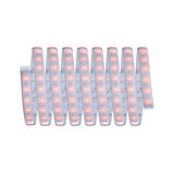 Flexible LED strip with warm white LEDs and transparent coating for decorative lighting applications