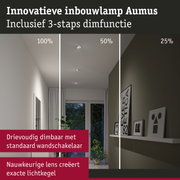 Innovatieve witte inbouwlamp Aumus met 3-staps dimfunctie en nauwkeurige lichtbundel voor verlichting
