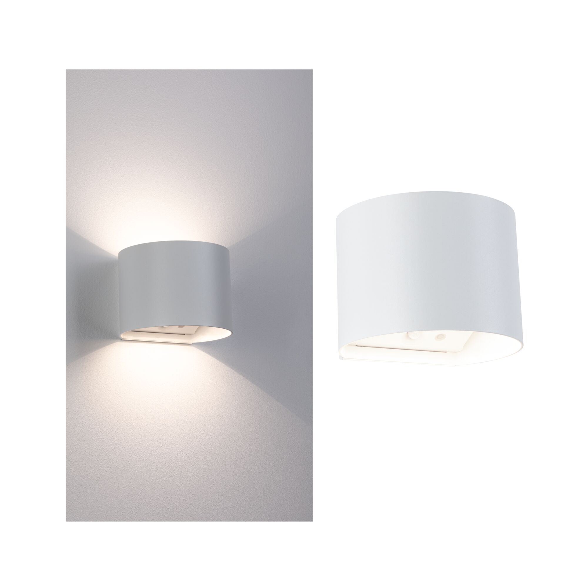 Lampe murale rechargeable à LED Nyora IP44 3000K 135x120mm 2x1W Blanc Lampe murale rechargeable à LED Nyora IP44 3000K 135x120mm 2x1W Blanc