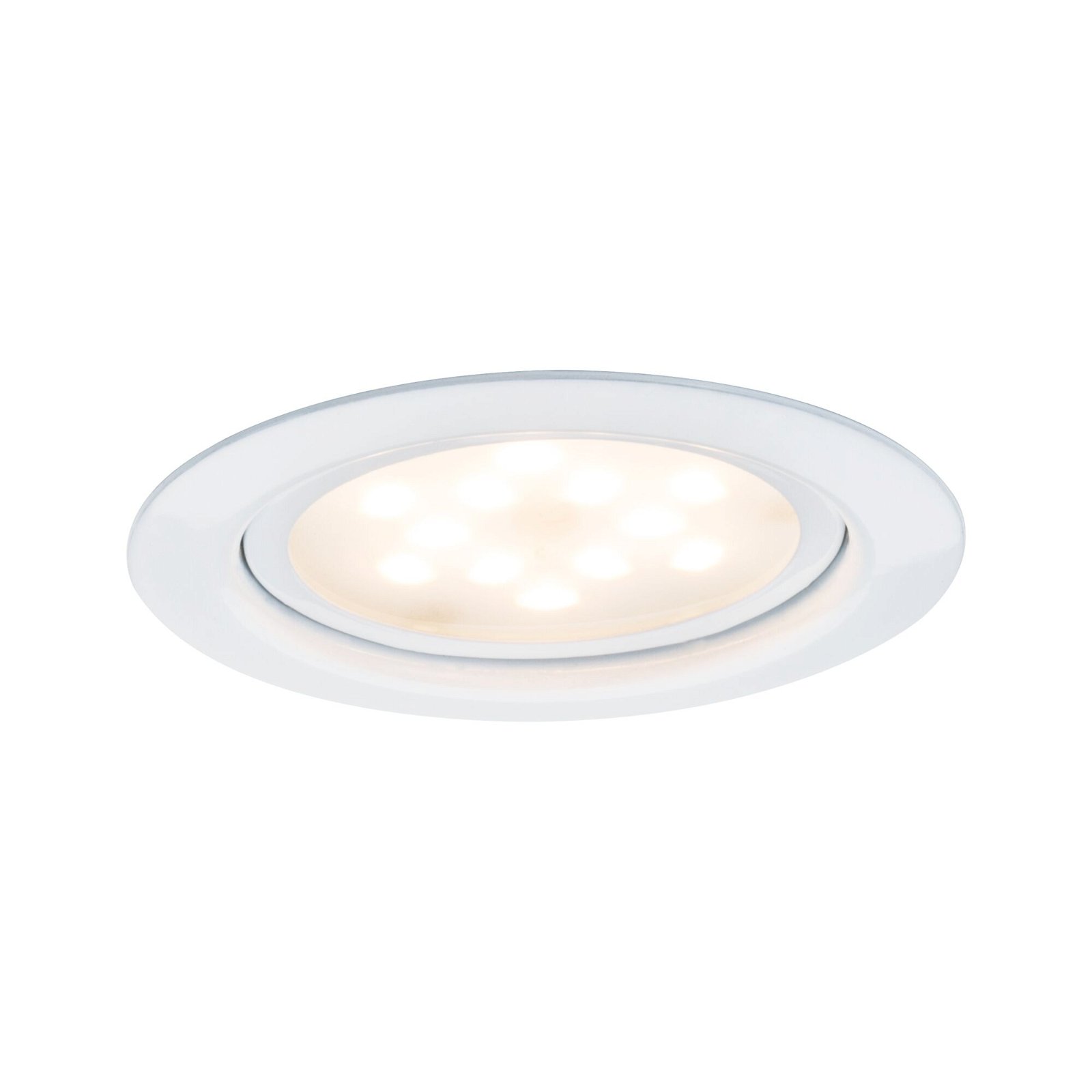 LED Recessed furniture luminaire Micro Line Single luminaire round 65mm 4,5W 300lm 230V 2700K White