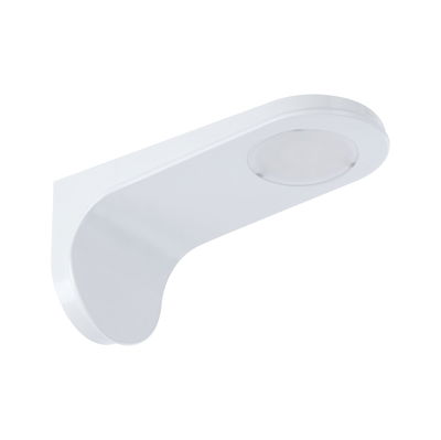 Applique murale LED blanche moderne en plastique avec diffuseur rond pour éclairage intérieur