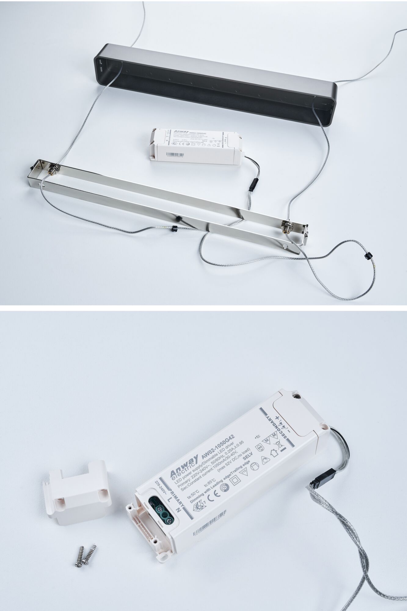 LED Pendelleuchte Lento 2700K 2200lm 36W Titanium