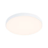 Round white LED ceiling light with matte diffuser for energy-efficient room lighting