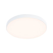 Round white LED ceiling light with matte diffuser for energy-efficient room lighting