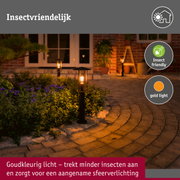 Bolderlamp Classic insectvriendelijk IP44 500mm 2200K 4,3W 420lm 230V Zwart E27 Metaal