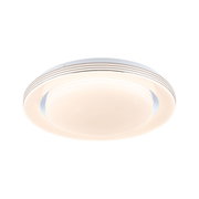 Plafonnier LED rond blanc avec effet étoilé et design moderne pour espaces de vie