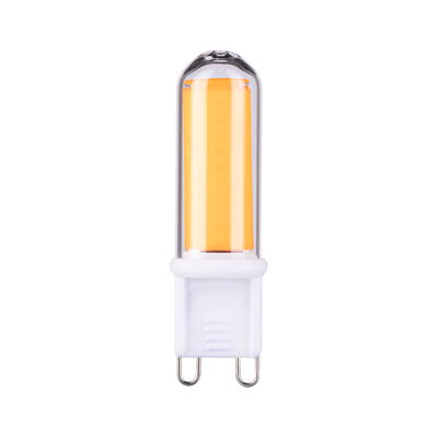 Ampoule LED G9 avec lumière blanc chaud et verre transparent pour éclairage économique