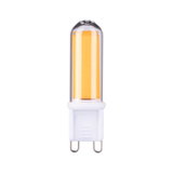 G9 LED bulb with warm white light and clear glass for energy-efficient lighting solutions