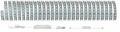 Lang hvid LED-lysskinne med stik og controller til alsidig rumbelysning