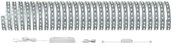 Lange witte LED-strip met stekker en controller voor veelzijdige kamerverlichting