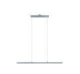 Moderne LED-Pendelleuchte aus silbernem Aluminium mit schlankem Design für Wohnräume