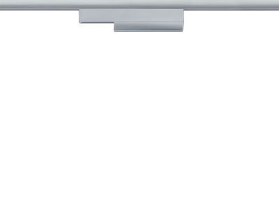 Modern silver aluminum LED track spotlight for flexible lighting in living spaces