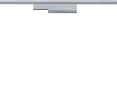 Modern silver aluminum LED track spotlight for flexible lighting in living spaces