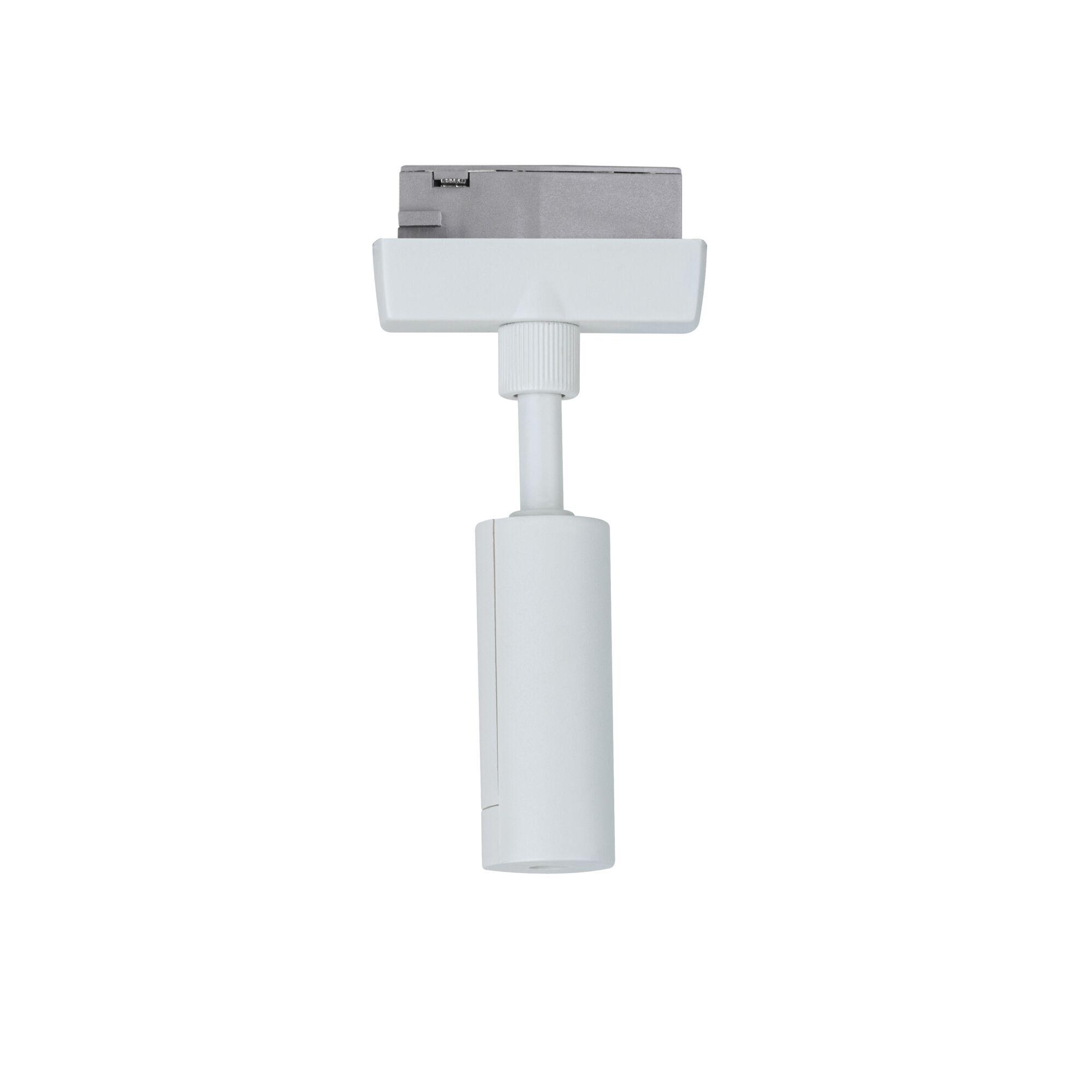 White metal LED spotlight with adjustable head for modern indoor lighting solutions