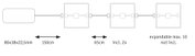 Technical drawing of modular LED light strip with dimensions and expansion options