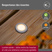 Encastré de sol LED Floor favorable aux insectes IP67 rond 50mm 2200K 2,2W 60lm 230V Alu Matière plastique/Métal