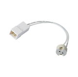 Câble de connexion de lampe blanc avec douille et prise pour éclairage LED, accessoire électrique