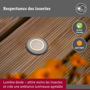 Encastré de sol LED Floor favorable aux insectes IP67 rond 50mm 2200K 2,2W 15lm 230V Alu Matière plastique/Métal