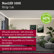 Bande LED MaxLED 1000 1 m blanche pour éclairage intérieur économe en énergie