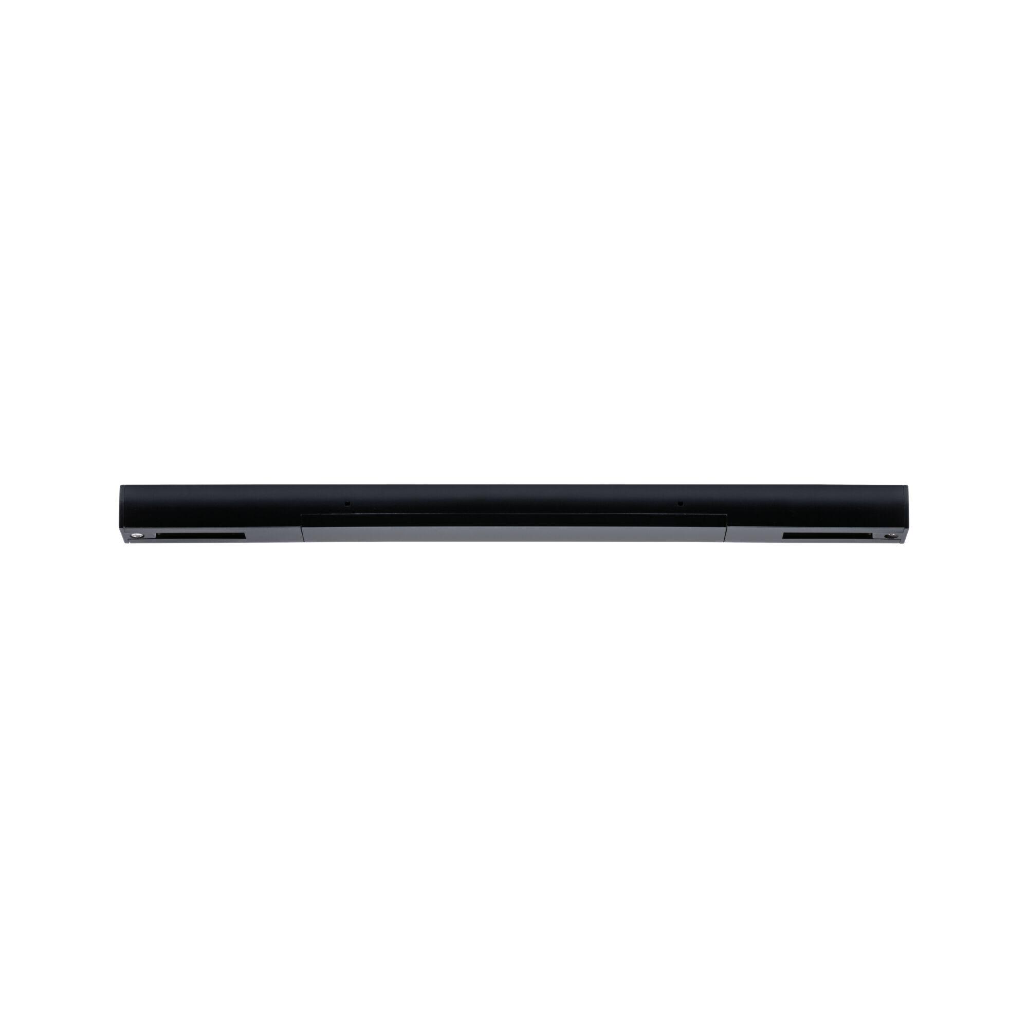 URail Einspeisung Mitte 304x18mm max. 1000/1000W Schwarz matt Schwarze LED-Lichtleiste aus Metall mit schlankem Design für moderne Innenbeleuchtung