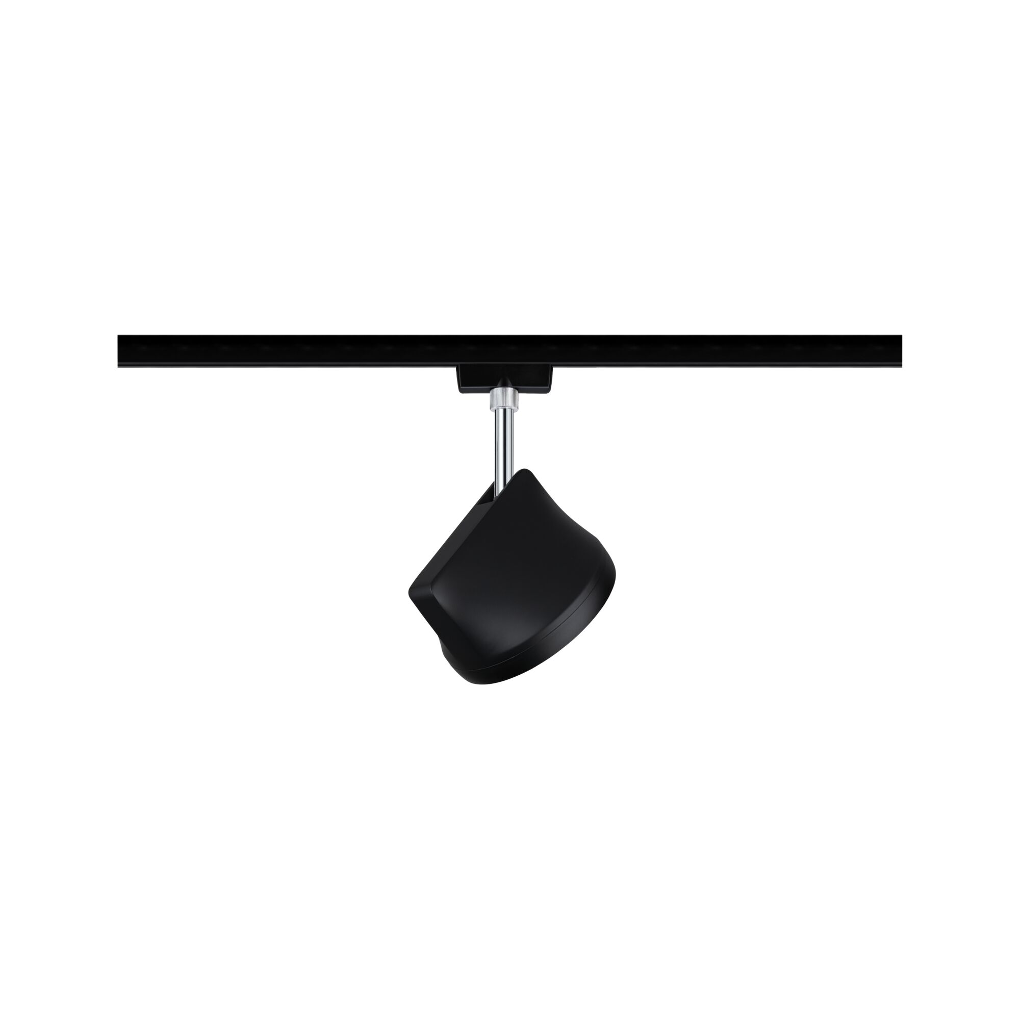 Spot LED noir en métal sur rail pour un éclairage intérieur flexible et moderne